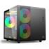 Gabinete Gamer C3Tech Aquarius, Mini Tower, Vidro Temperado, M-ATX, Black, Sem Fonte, Sem Fan