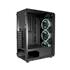 Gabinete gamer K-Mex CG-02C5, Mid Tower, 3 fans RGB, Vidro Temperado, Preto
