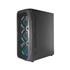 Gabinete gamer K-Mex CG-02C5, Mid Tower, 3 fans RGB, Vidro Temperado, Preto