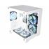 Gabinete Gamer K-Mex Space Aqua CG-W1KN, Mini Tower, Vidro Temperado, Sem fonte, Sem Fan, Branco
