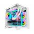 Gabinete Gamer K-Mex Space Aqua CG-W1KN, Mini Tower, Vidro Temperado, Sem fonte, Sem Fan, Branco