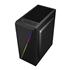 Gabinete Gamer K-Mex Master Yaiba 1 CG-05AA, Rainbow, Mid Tower, Vidro Temperado, Fan 120mm, ATX, mATX, ITX, Preto