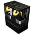 Gabinete Gamer Liketec Heydar Dark, Mid Tower, Cube Design, ATX, Vidro Temperado, Preto, LC-CB-HEYDAR-2084
