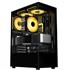 Gabinete Gamer Liketec Heydar Dark, Mid Tower, Cube Design, ATX, Vidro Temperado, Preto, LC-CB-HEYDAR-2084