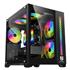 Gabinete Gamer New Hero Majesty, RGB, Mid Tower, Vidro Temperado, Sem Fonte, Sem Fan, Preto