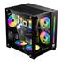Gabinete Gamer New Hero Majesty, RGB, Mid Tower, Vidro Temperado, Sem Fonte, Sem Fan, Preto