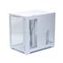 Gabinete Gamer Liketec Cube Kirra Snow, RGB, Mid Tower, Vidro Temperado, mATX, Branco, Sem Fonte, Com 4 Fans