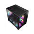 Gabinete Gamer Liketec Cube Kirra, RGB, Mid Tower, Vidro Temperado, mATX, Preto, Sem Fonte, Com 4 Fans