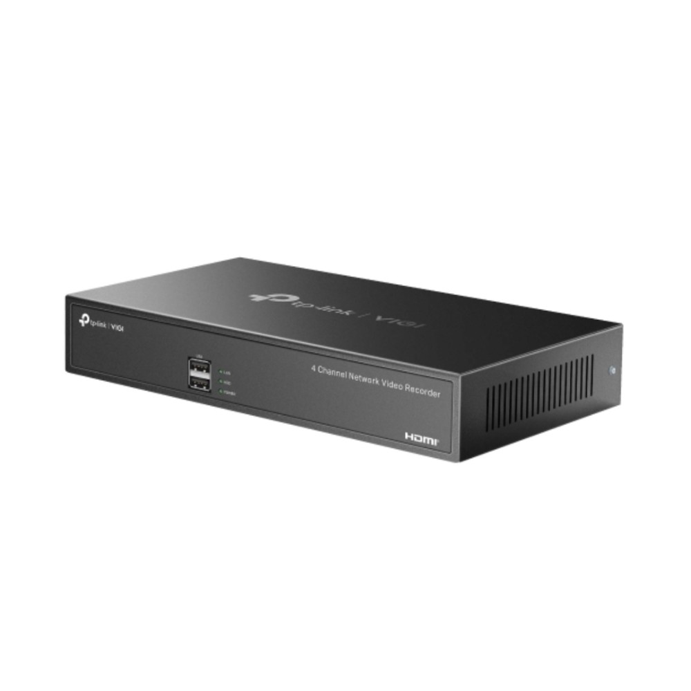 Gravador de Vídeo NVR Tp-link Vigi NVR1004H, 4 Canais, H.265+, Preto