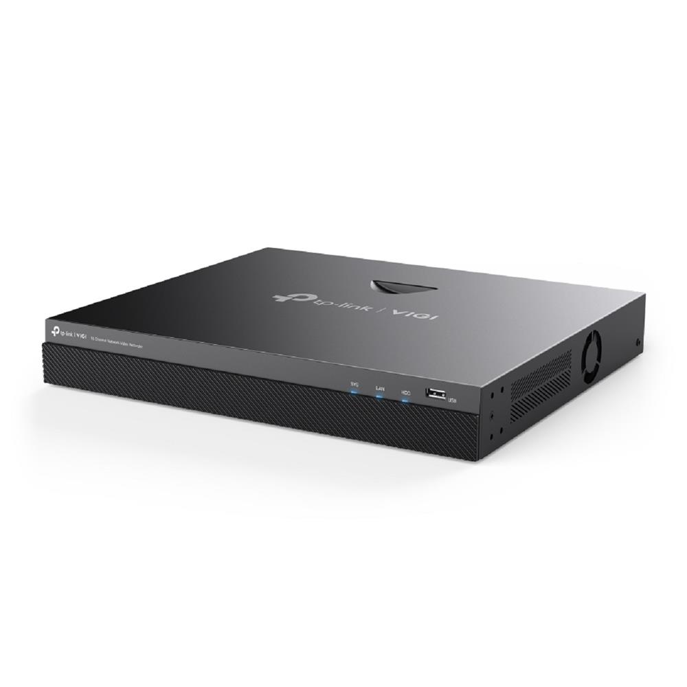 Gravador de Vídeo NVR Tp-link VIGI NVR2016H, 16 Canais, H.265+, Preto