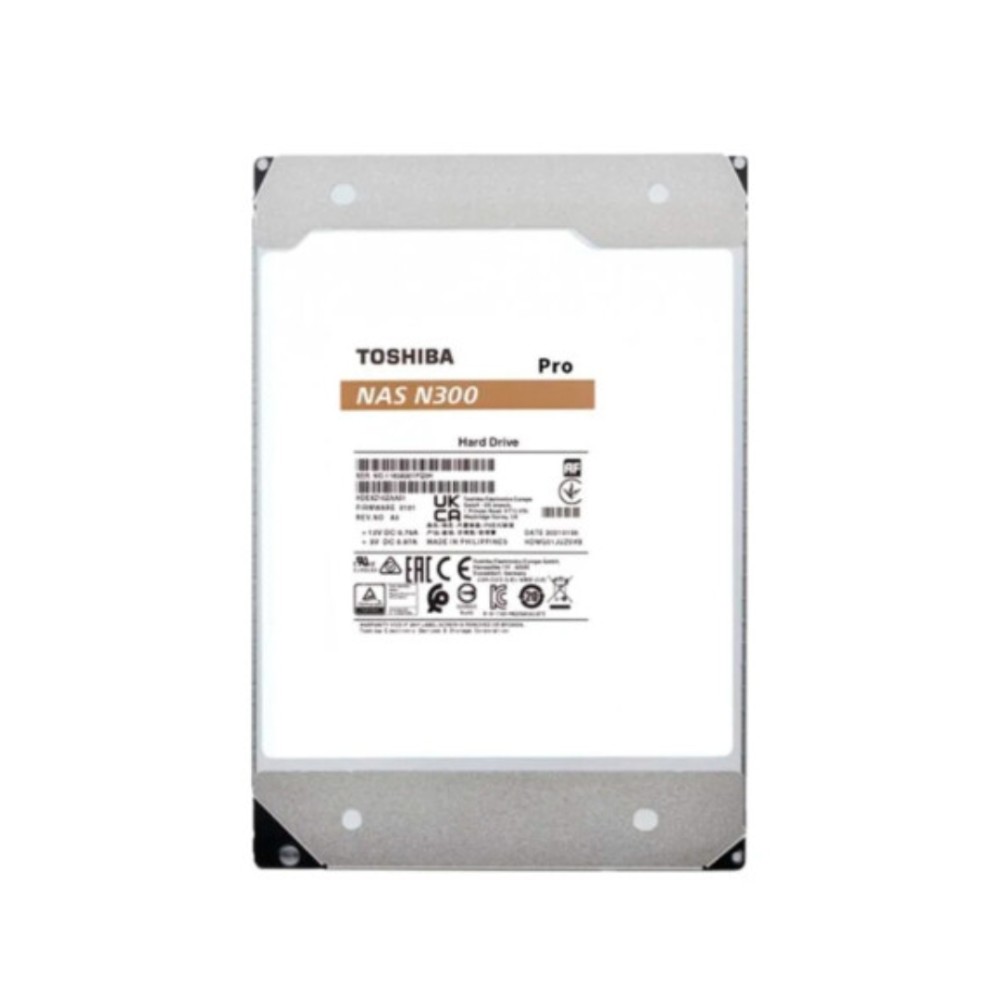 HD Interno NAS, 14TB, N300 Pro, SATA III, 7200 RPM, 1TB Cache, 3.5", Toshiba HDWG81EXZSTB