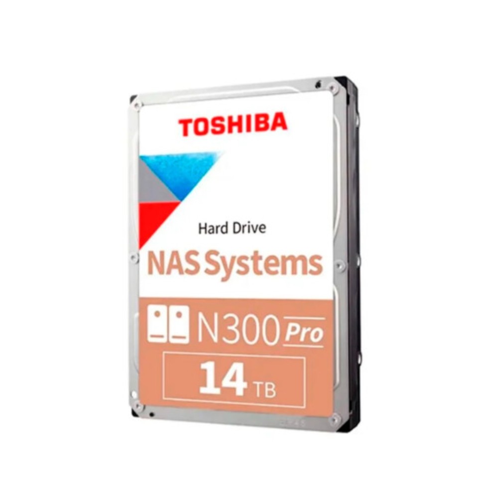 HD Interno NAS, 14TB, N300 Pro, SATA III, 7200 RPM, 1TB Cache, 3.5", Toshiba HDWG81EXZSTB