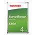 HD Toshiba 4TB Surveillance S300 5400RPM SATA III