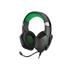 Headset Gamer Trust GXT 323X Carus, XBOX, Drivers 50mm, 3.5mm, Over-ear, Preto e Verde