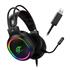 Headset Gamer K-Mex AR43, RGB, 7.1 Virtual, Drivers 50mm, Preto