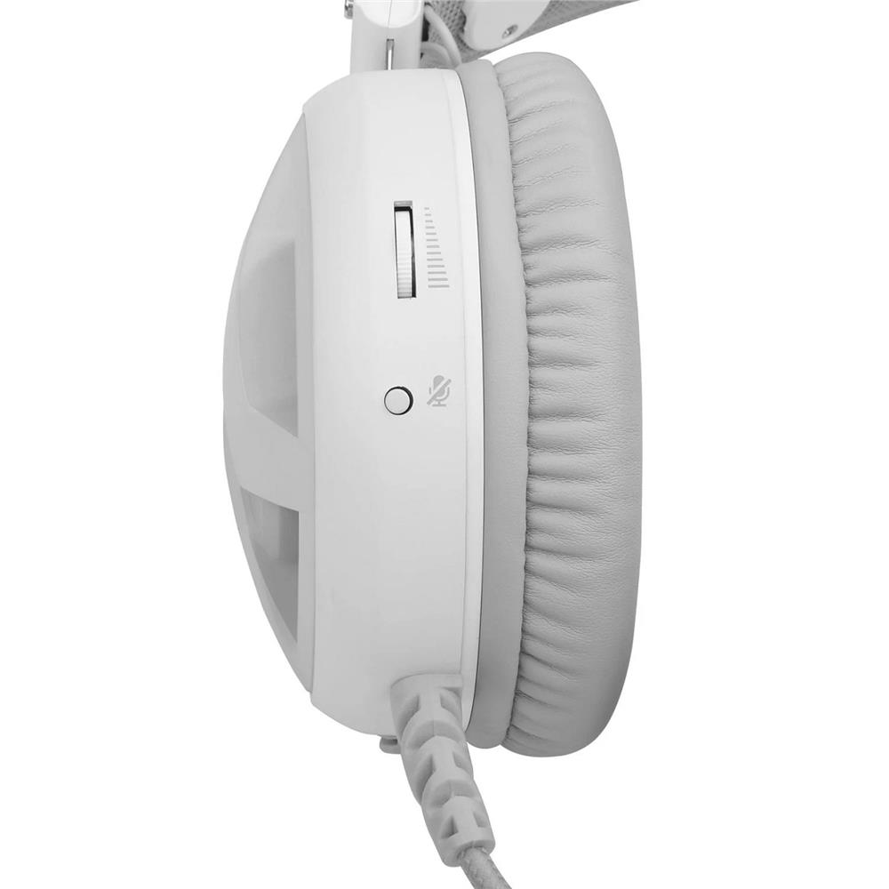 Headset Gamer Redragon Minos Lunar, Surround 7.1, Drivers 50mm, USB, Para PC e Notebook, Over-ear, Branco