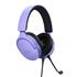 Headset Gamer Trust GXT 489P Fayzo, Com Fio, Microfone, ABS, Couro Sintético, Roxo