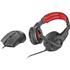 Kit Gamer Headset e Mouse Trust GXT 784, Multiplataformas, 4800 DPI, USB, Preto e Vermelho