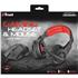 Kit Gamer Headset e Mouse Trust GXT 784, Multiplataformas, 4800 DPI, USB, Preto e Vermelho