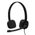 Headset Logitech H151 Stereo, 3.5mm, Múltiplas Plataformas, On-ear, Preto
