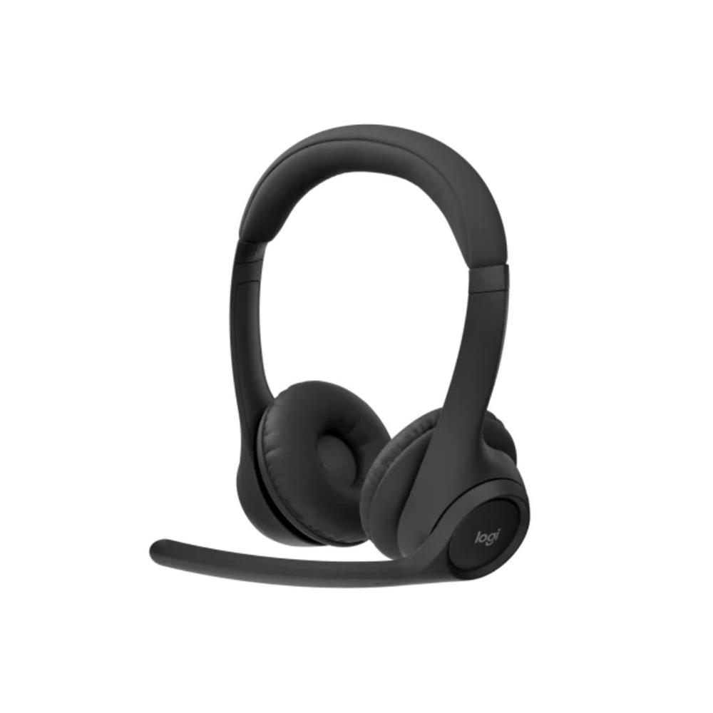 Headset Logitech Zone 300, Bluetooth, 16 h de fala, 20 h de áudio, Preto