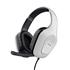 Headset Gamer Trust GXT 415W Zirox, Com Fio, Microfone, ABS, Couro Sintético, Branco