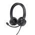 Headset Trust HS-201, USB, ABS, Com Fio, Microfone, Preto