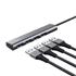 Hub USB-C Trust Halyx, USB-A 3.2, 4 Portas, Cinza