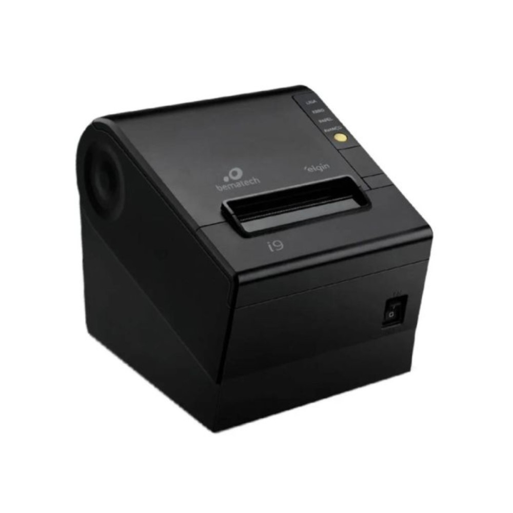 Impressora Térmica de Cupom Elgin i9 Full, USB, Serial Ethernet, Guilhotina Automática, Preta