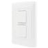Interruptor AGL Inteligente Wi-Fi Smart, 2 Teclas, IP60, ABS, Timer, AGL Home, Branco