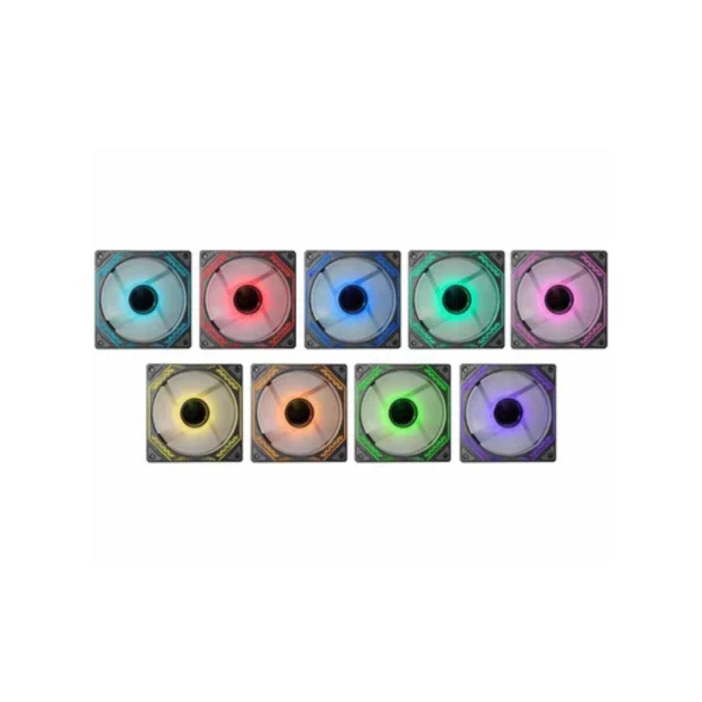 Kit Cooler K-mex  Aatak1, 3 Coolers, ARGB, 120 mm, Com Controladora