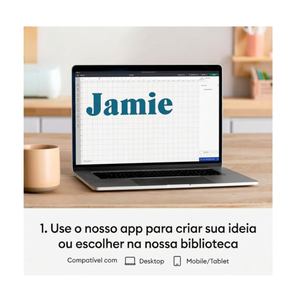 Kit Cricut Joy Iniciante Bundle, Máquina de Corte Inteligente, Bluetooth, Personalização, Azul