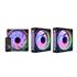Kit Fan Cooler C/3 K-Mex Infinite Space AAQA, 120MM, Sleeve, RGB, Preto