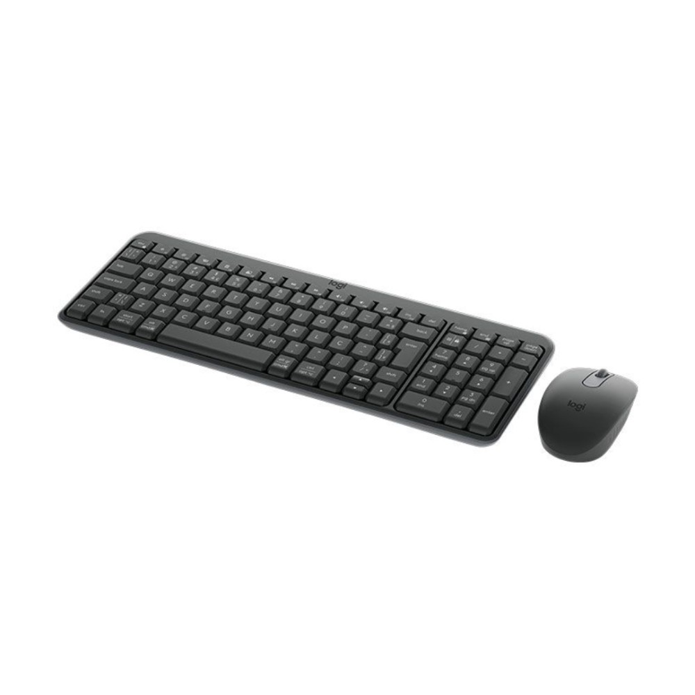 Kit Teclado e Mouse Sem Fio, Logitech MK250, Conexão 2.4GHz, Teclas Multimídia, Mouse Óptico, Receptor USB Nano, Grafite