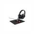 Kit Gamer Trust GXT790 TRIDOX, Headset, Mouse com Iluminação LED 6400 DPI, Mouse Pad, Preto