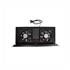 Kit Ventilação Max Eletron, 2 Coolers 12V, Padrão 19, 1U, Bivolt 110220V, Com Chave LigaDesliga, LED Indicador, Rolamento Blindado