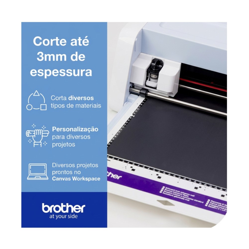 Máquina de Corte Eletrônica com Scanner Brother, ScanNCut, SDX225, 600 DPI, Wi-Fi, Cinza