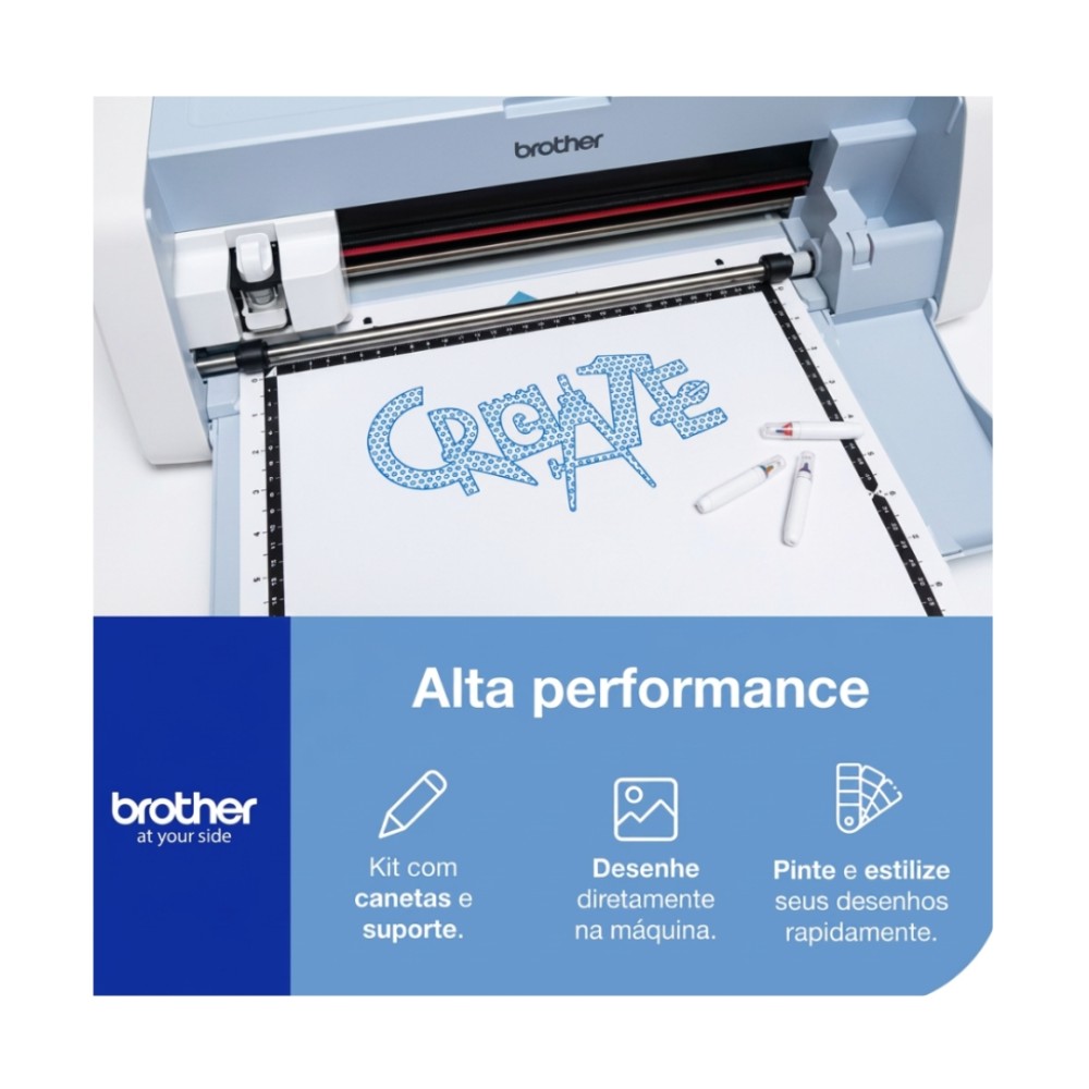 Máquina de Corte Eletrônica com Scanner Brother, ScanNCut, SDX225, 600 DPI, Wi-Fi, Cinza