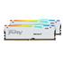 Memória DDR5 Kingston Fury Beast RGB, 32GB (2x 16GB), 6000MHz, Branco