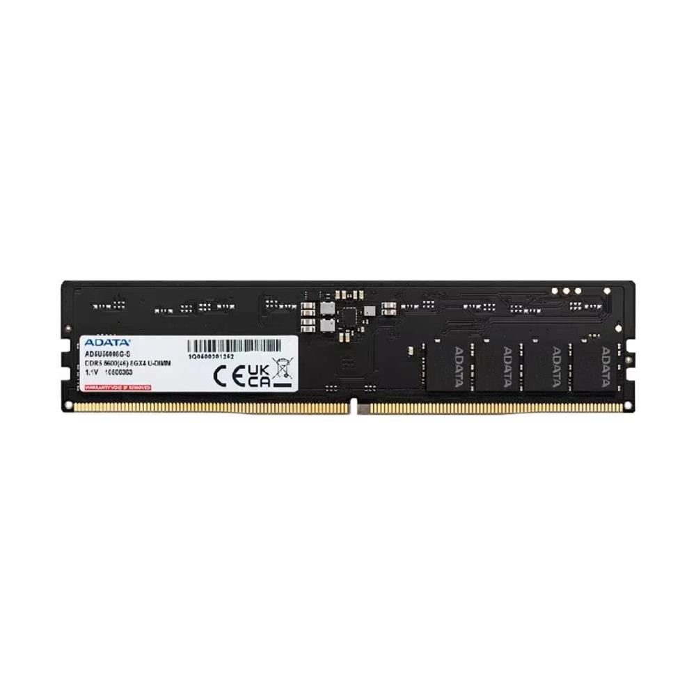 Memória RAM ADATA AD5U56008G-S, 8GB, DDR5 5600MHz, UDIMM, CL46, 1.1V, 288 Pinos, Preto