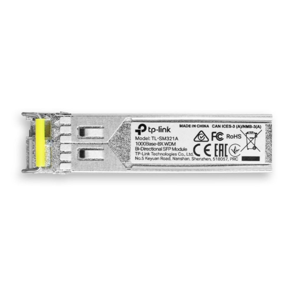 Módulo SFP TP-Link, 1000Base-BX, Bi-Direcional WDM, Fibra Monomodo, LC Simplex, 1,25 Gbps, 20 km, TL-SM321A