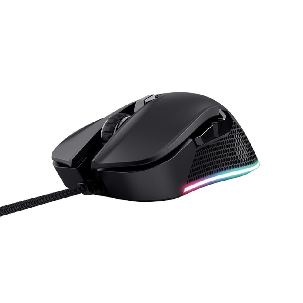 Mouse Gamer Trust GXT 922 Ybar, RGB, 7200 DPI, 6 Botões Programáveis, USB, Preto