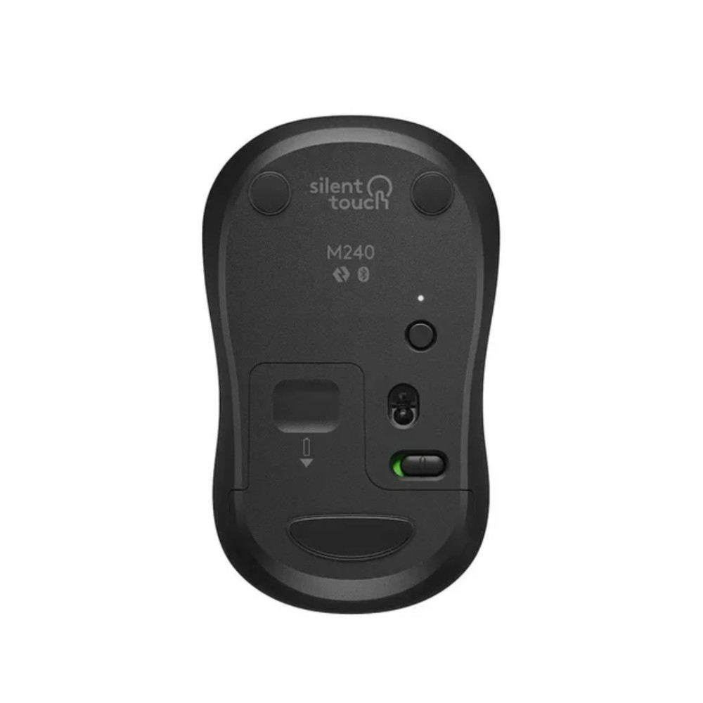 Mouse Sem Fio, Logitech, M240 Silent, Bluetooth, 1000 DPI, 3 Botões, 10m, Preto