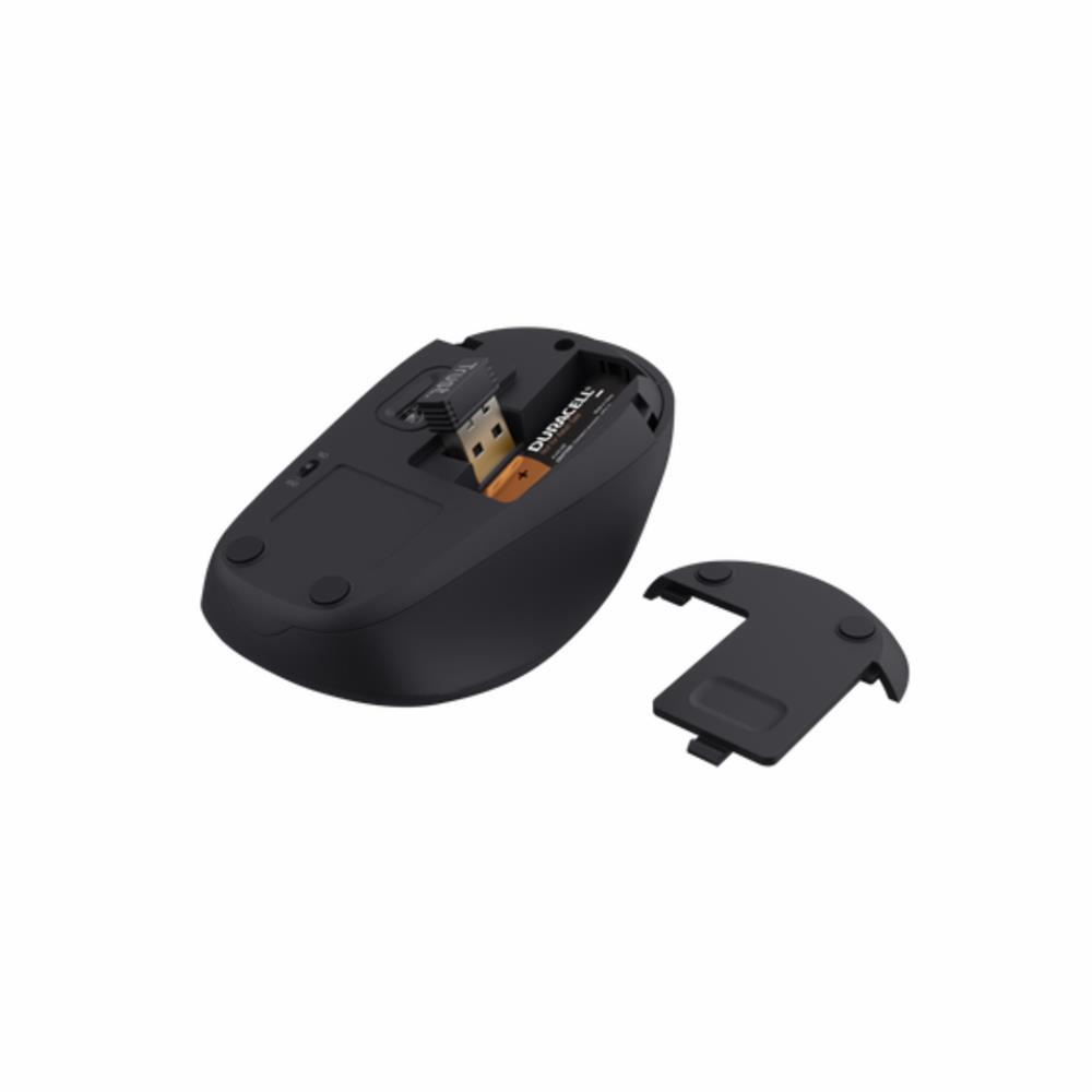 Mouse Trust Yvi+ Silent Wireless, Compacto, Silencioso, Sem Fio, Até 12 Meses de Bateria, 800/1600 DPI