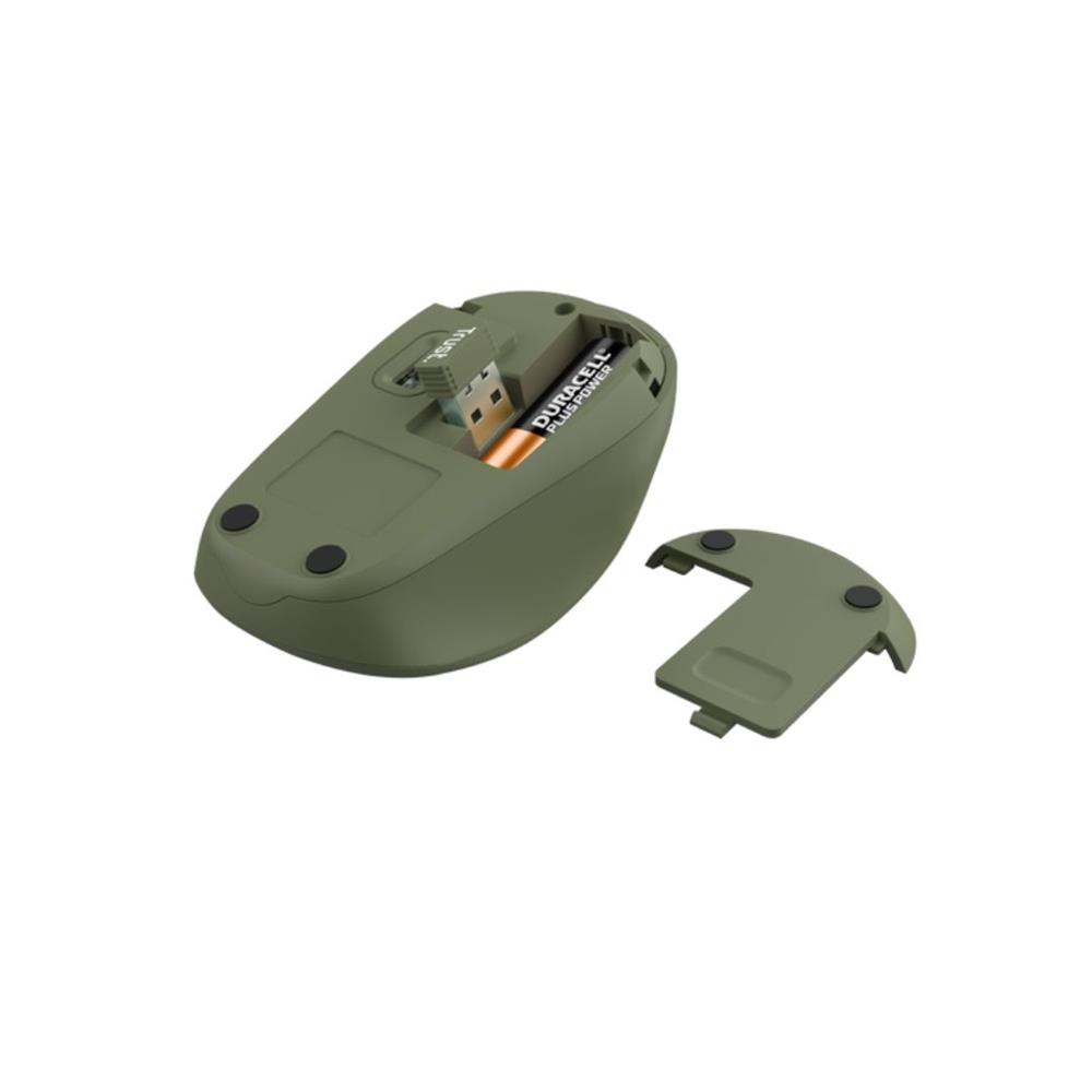Trust Yvi+ Silent Wireless Mouse Eco, sem-fio, silencioso, DPI 800-1600