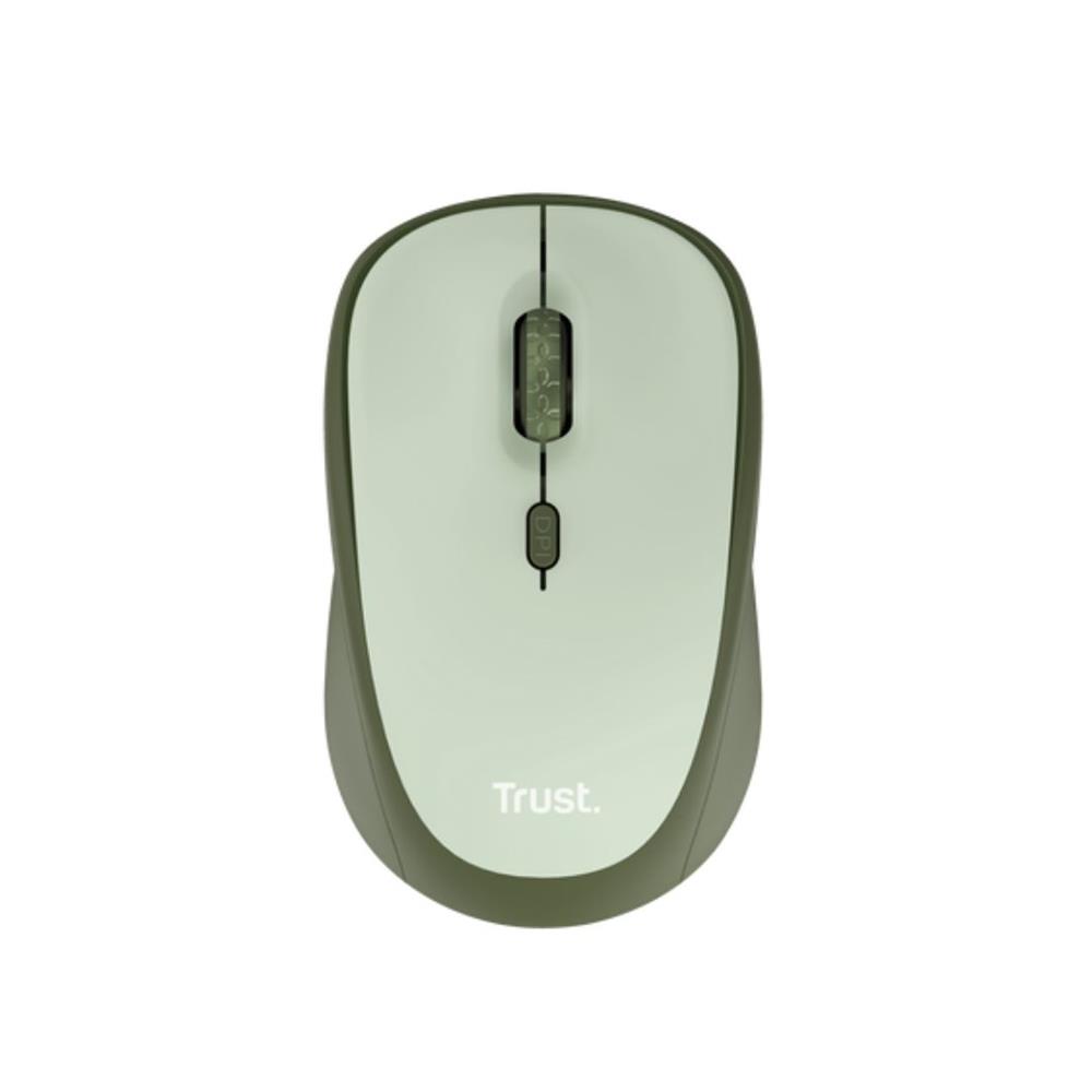 Trust Yvi+ Silent Wireless Mouse Eco, sem-fio, silencioso, DPI 800-1600