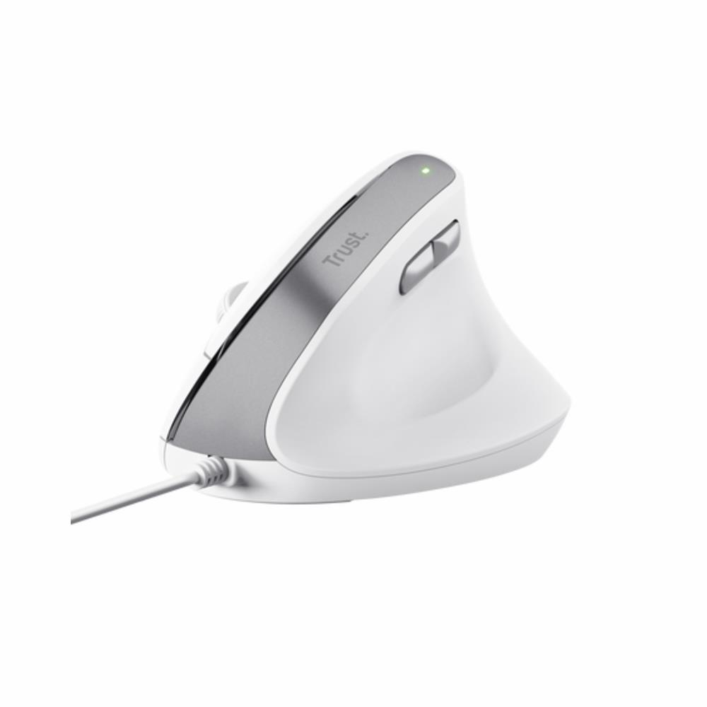 MOUSE TRUST BAYO II ERGONOMICO BRANCO