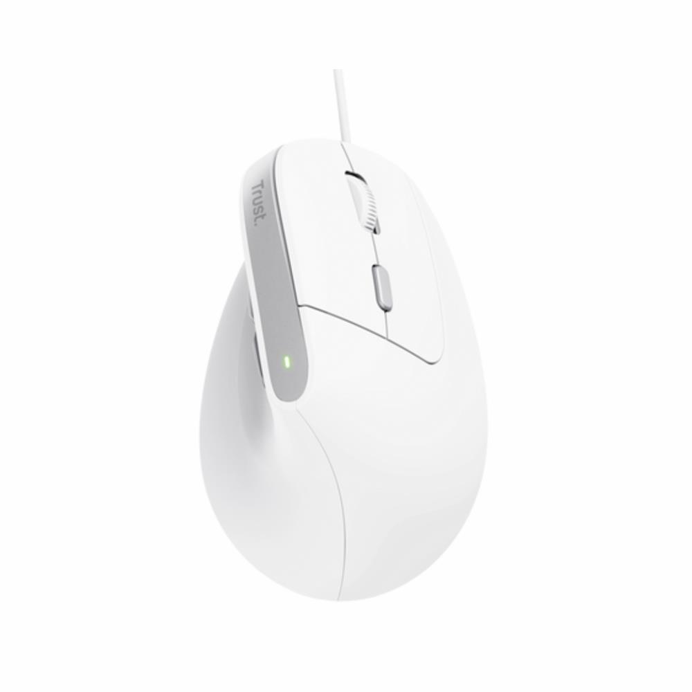 MOUSE TRUST BAYO II ERGONOMICO BRANCO