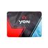 Mousepad YON-01 Antiderrapante, Vermelho, Preto e Azul