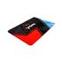 Mousepad YON-01 Antiderrapante, Vermelho, Preto e Azul